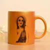 personalized golden mug custom photo printed coffee mug India