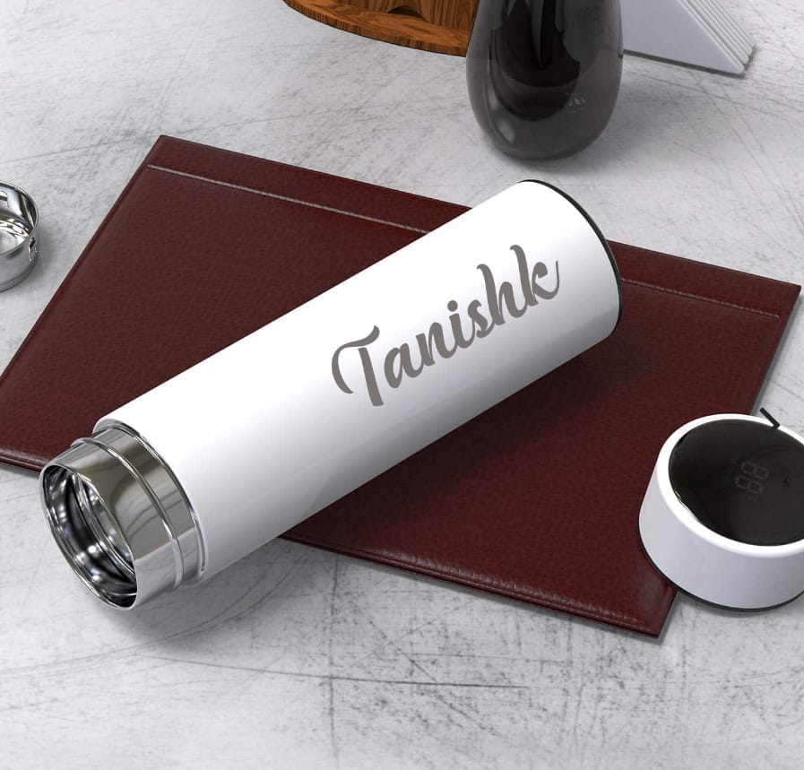 Custom Temperature Water Bottle ( Matte Black 750ml) - Image 7