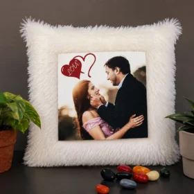 custom led cushion with photo for couples gift