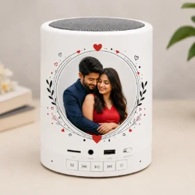 Custom Bluetooth Speaker with Personalized Photo and RGB LED Lamp